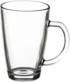 tall glass mug 37cl