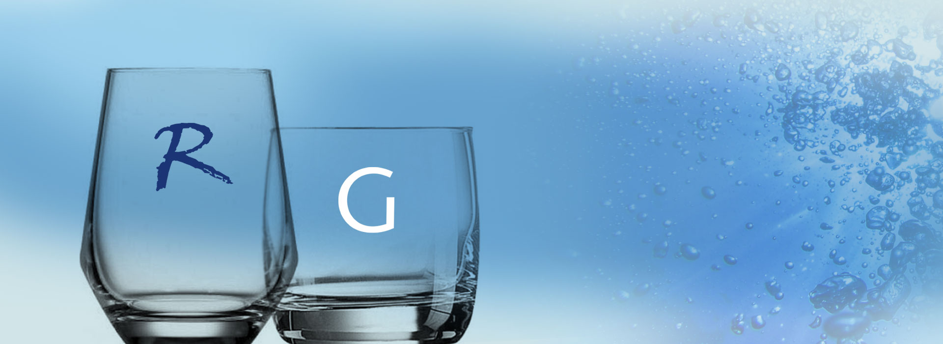 copos de vidro personalizados para água - banner