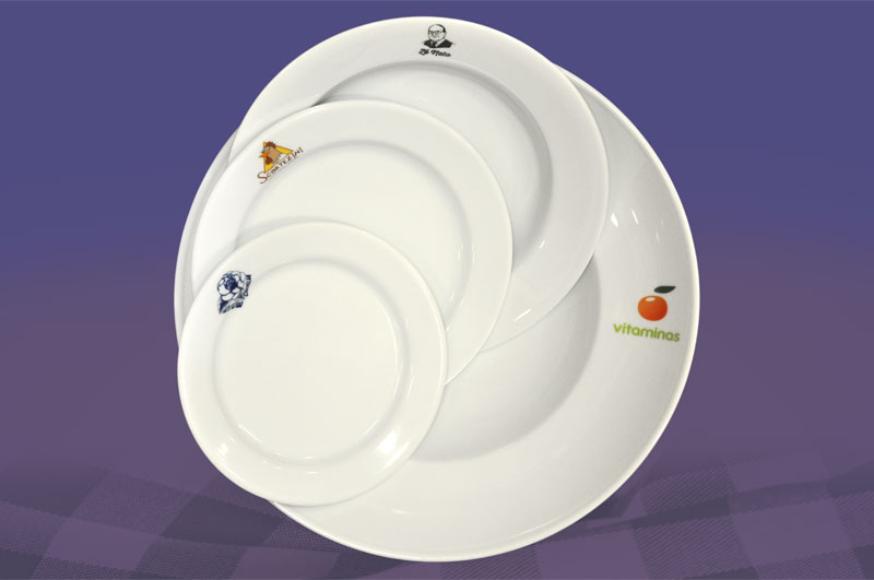 customized dishes with logo - foto 1