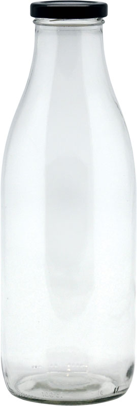 bouteille d'eau en verre 1 litre - Hydra