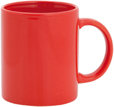 ceramic mug Barine red