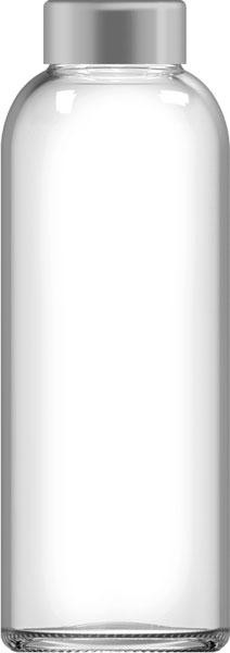 glass water bottle 500ml - Tua