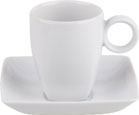 tasse avec soucoupe carré 8cl